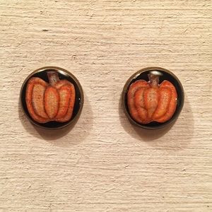 Pumpkin Stud Earrings